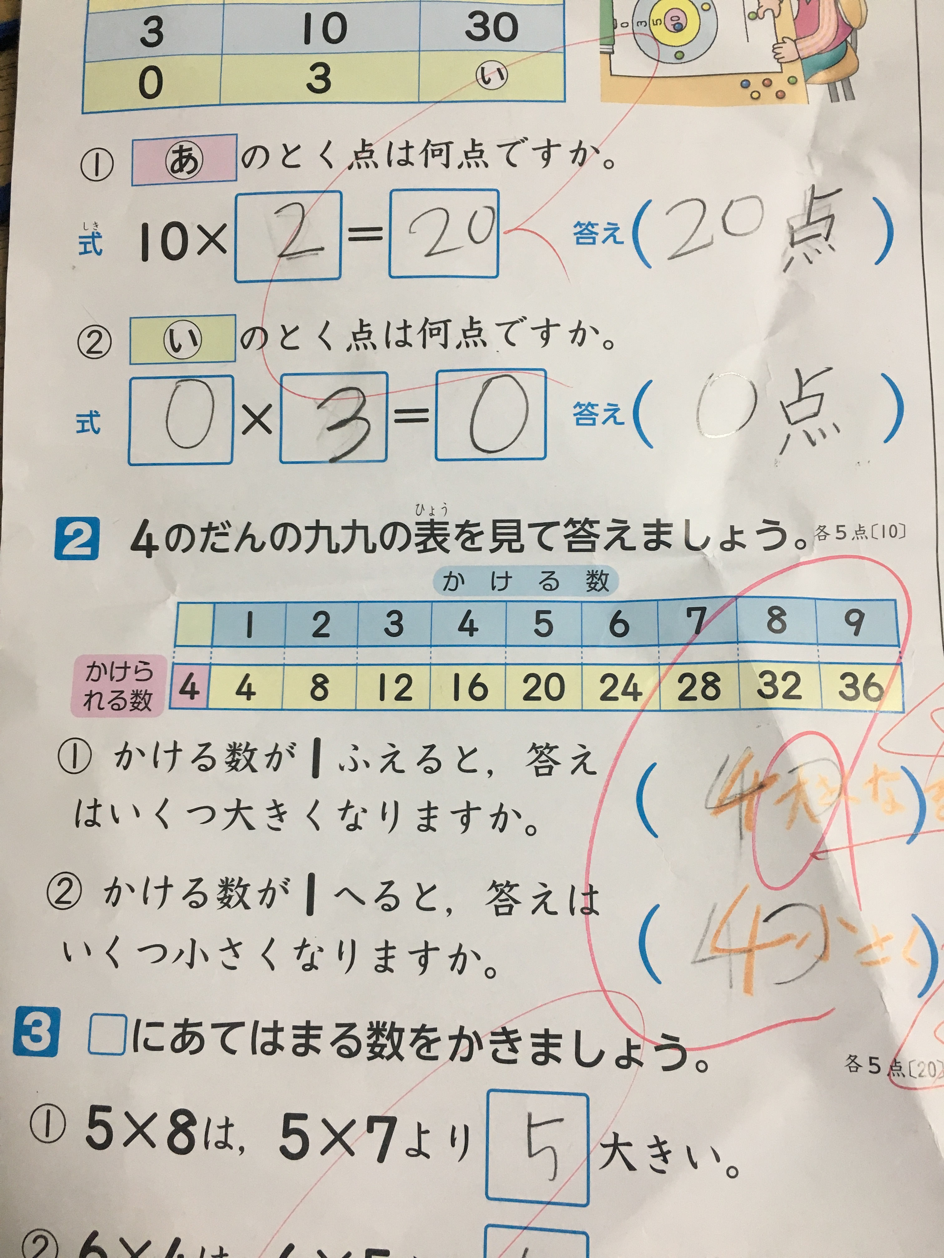 投稿写真 小3算数のテスト ママスタ